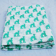 Camel Hand Block Print Indian Natural Cotton Fabric